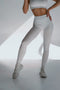 Basic Ribbed Leggings White