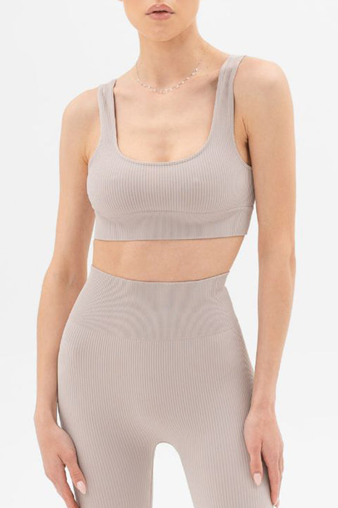 Basic Ribbed Top Cream